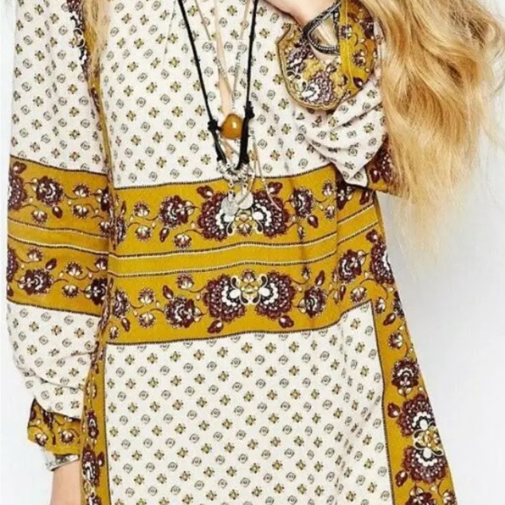 FREE PEOPLE BOHO STYLE TUNIC SZ XS